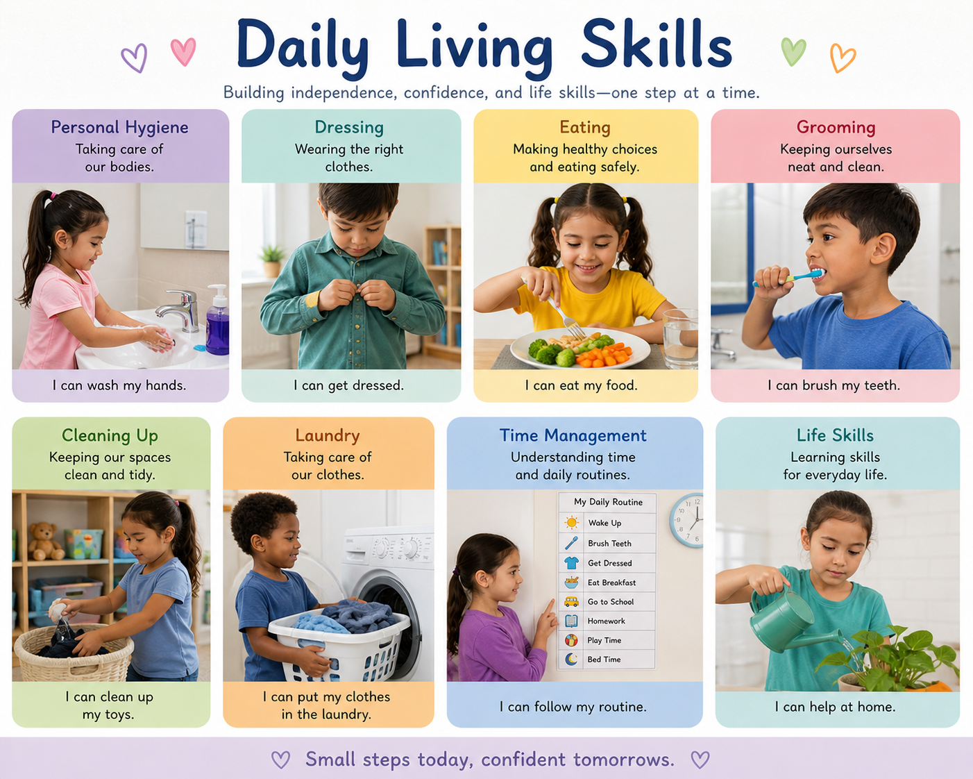 Daily Living Skills for autistic children at home