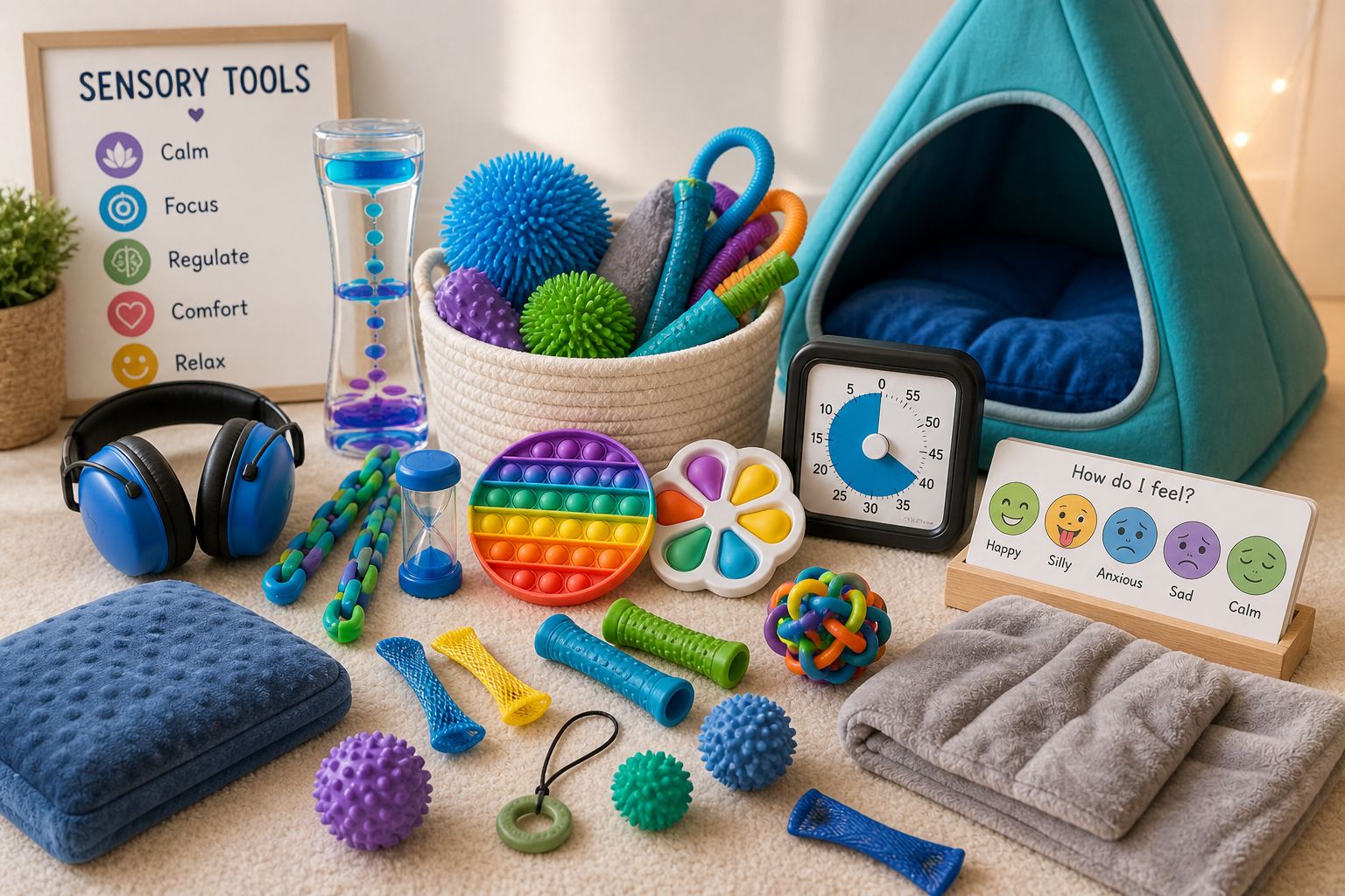 Sensory Tools for autism calming fidget toys weighted tools and sensory support items for children